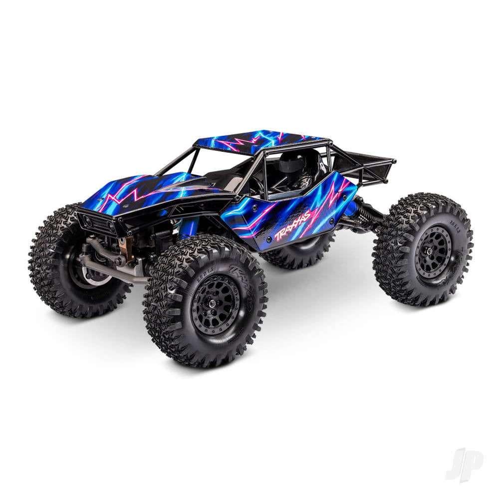 Traxxas TXC-4M Extreme Crawler 1:18 4X4 RTD Crawler, Blue (+TQ Compact, 3S BL, 3350Kv, Clipless Tube-Frame Body)