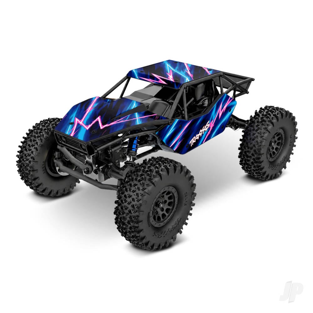Traxxas TXC-4M Extreme Crawler 1:18 4X4 RTD Crawler, Blue (+TQ Compact, 3S BL, 3350Kv, Clipless Tube-Frame Body)-3