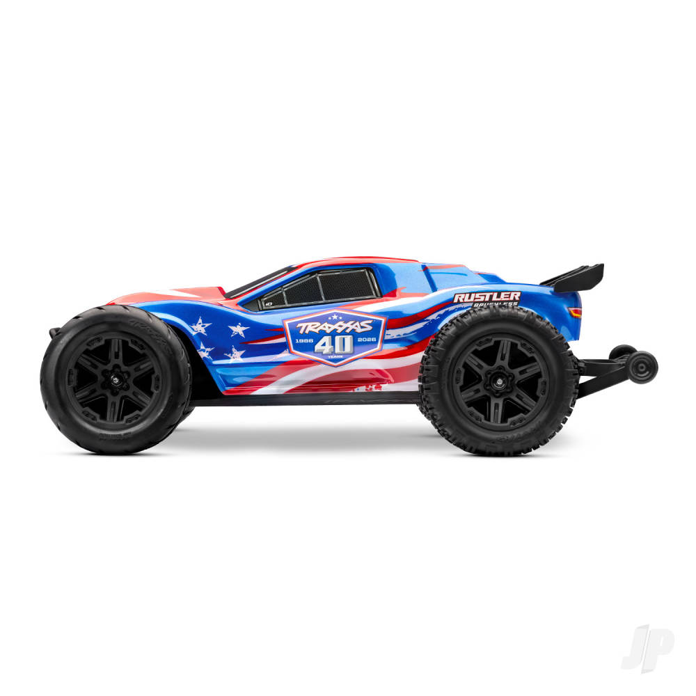 Traxxas Rustler 1:10 2WD RTR Stadium Truck, 40th Anniversary (+ TQi Sport 2-ch, TSM, VX3, Velineon V3200, Clipless Body)-2