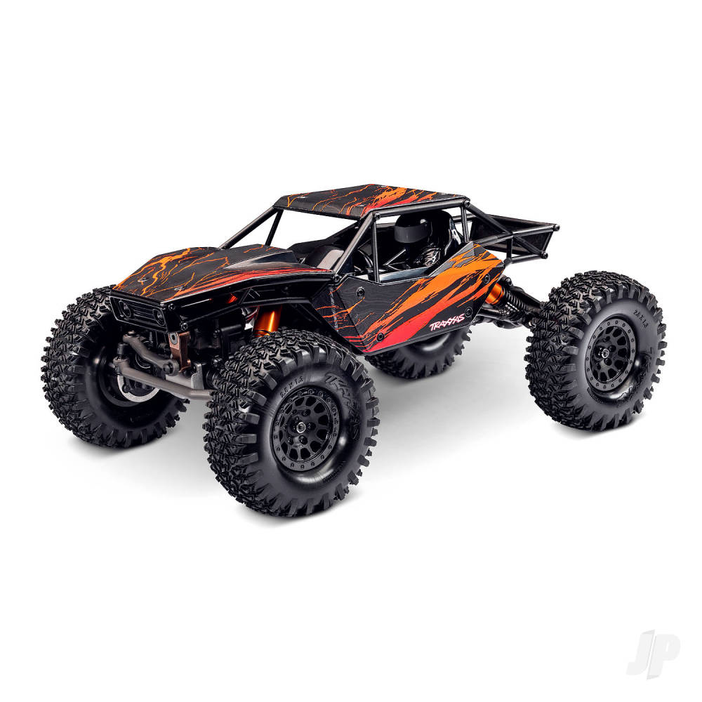 Traxxas TXC-4M Extreme Crawler 1:18 4X4 RTD Crawler, Orange (+TQ Compact, 3S BL, 3350Kv, Clipless Tube-Frame Body)