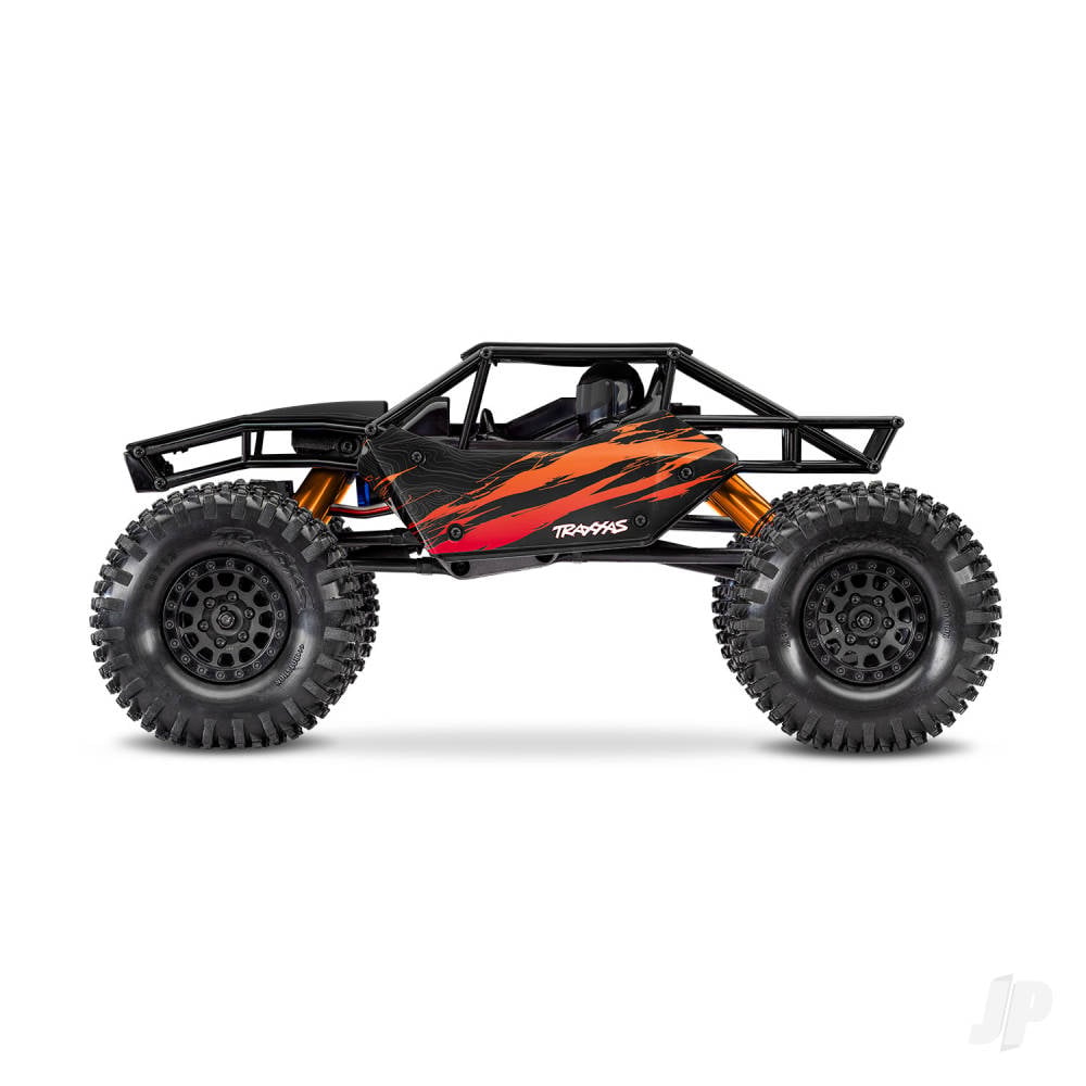 Traxxas TXC-4M Extreme Crawler 1:18 4X4 RTD Crawler, Orange (+TQ Compact, 3S BL, 3350Kv, Clipless Tube-Frame Body)-2