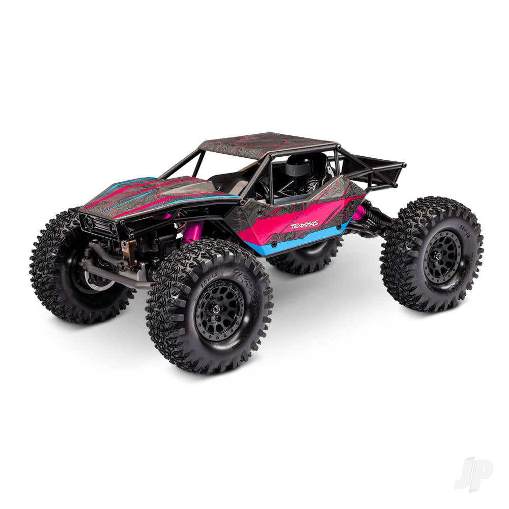 Traxxas TXC-4M Extreme Crawler 1:18 4X4 RTD Crawler, Pink (+TQ Compact, 3S BL, 3350Kv, Clipless Tube-Frame Body)