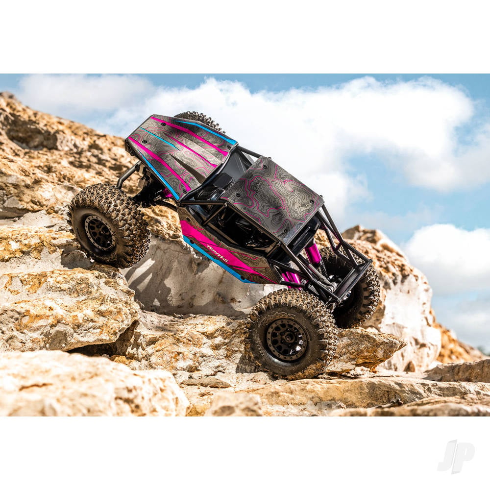Traxxas TXC-4M Extreme Crawler 1:18 4X4 RTD Crawler, Pink (+TQ Compact, 3S BL, 3350Kv, Clipless Tube-Frame Body)-7