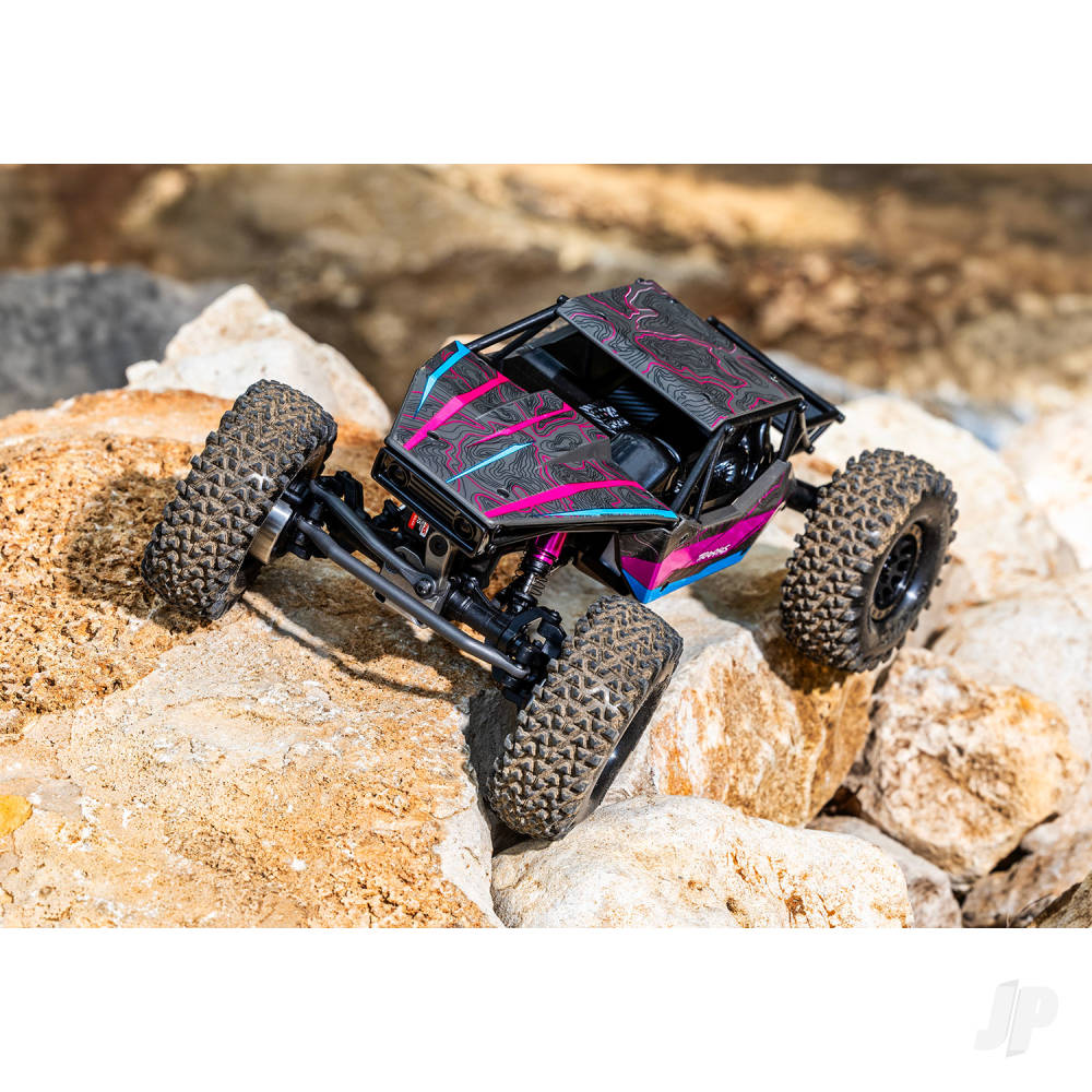 Traxxas TXC-4M Extreme Crawler 1:18 4X4 RTD Crawler, Pink (+TQ Compact, 3S BL, 3350Kv, Clipless Tube-Frame Body)-8