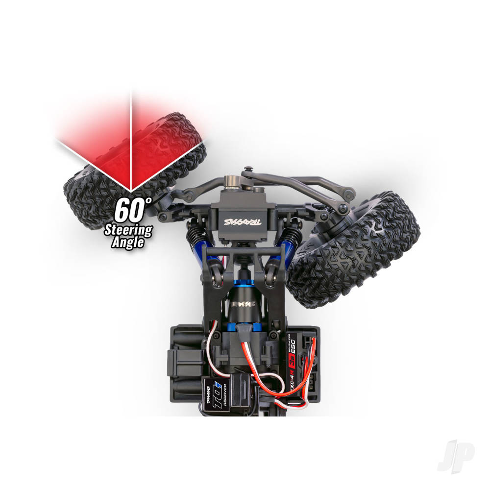 Traxxas TXC-4M Extreme Crawler 1:18 4X4 RTD Crawler, Pink (+TQ Compact, 3S BL, 3350Kv, Clipless Tube-Frame Body)-11