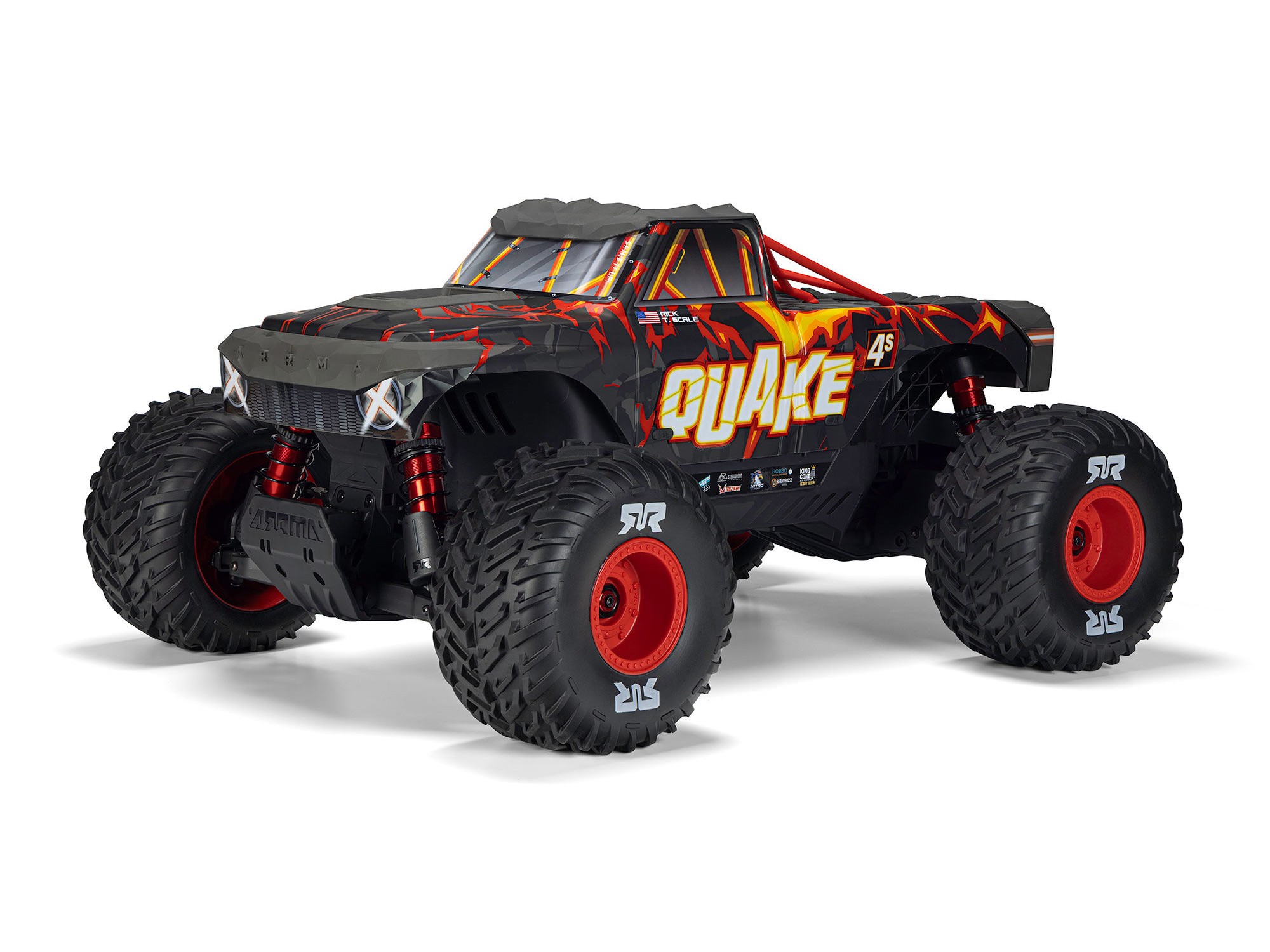 1/8 QUAKE 4S DSC 4X4 RTR Monster Truck, Black/Red