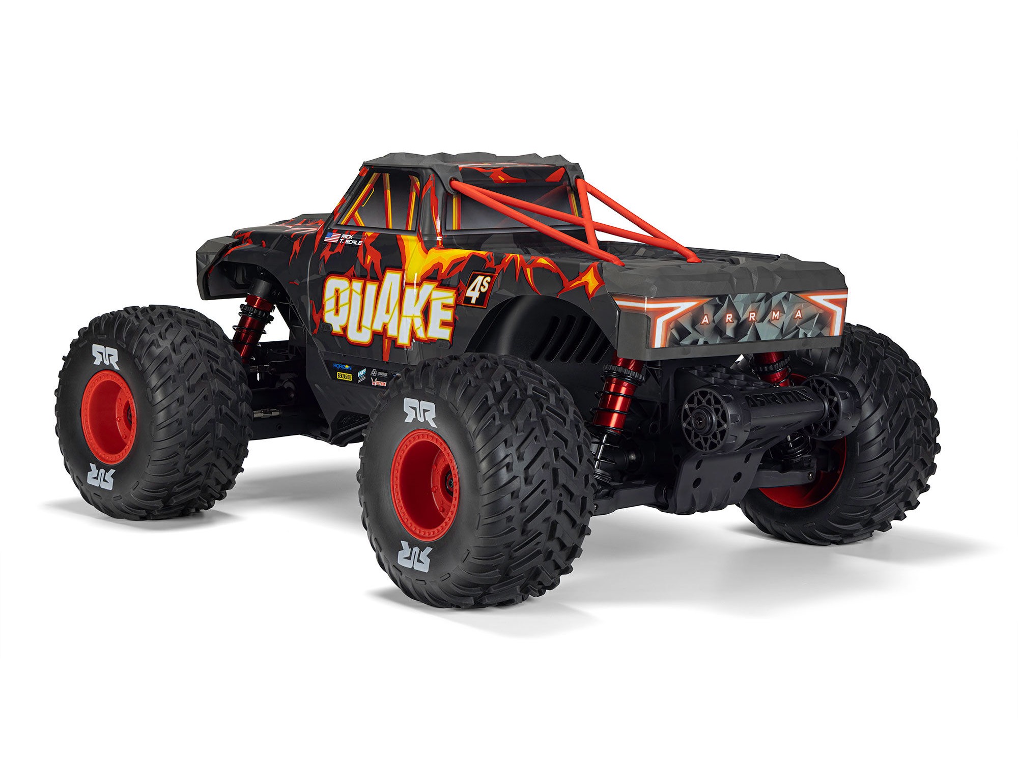 1/8 QUAKE 4S DSC 4X4 RTR Monster Truck, Black/Red-2