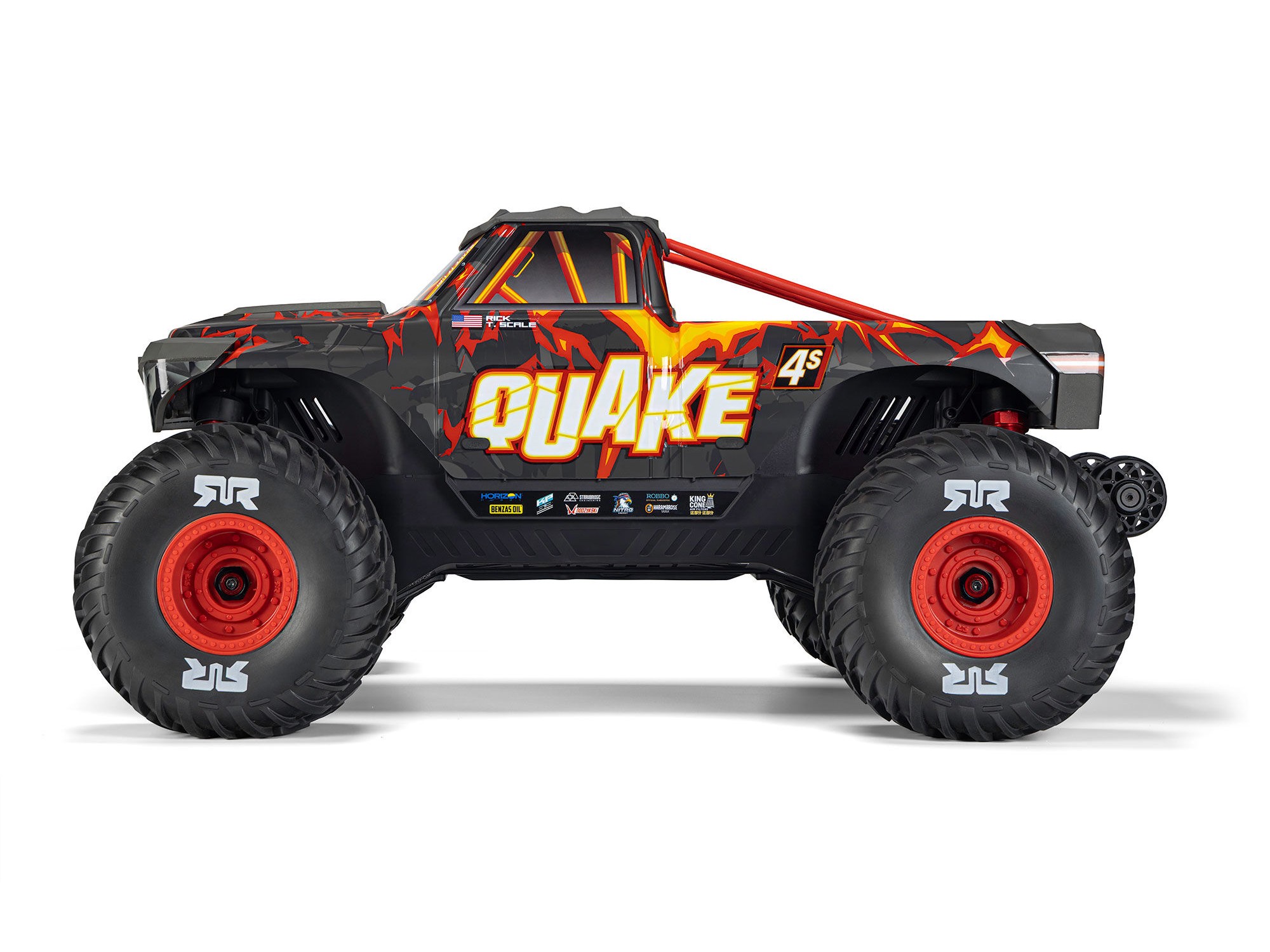 1/8 QUAKE 4S DSC 4X4 RTR Monster Truck, Black/Red-4