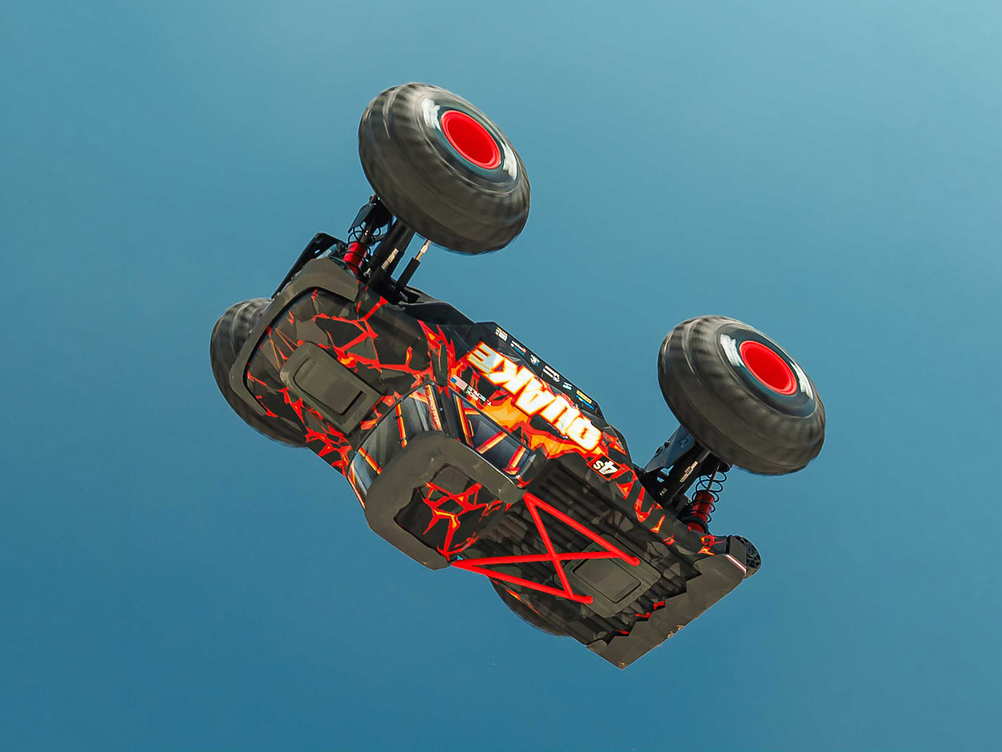 1/8 QUAKE 4S DSC 4X4 RTR Monster Truck, Black/Red-17
