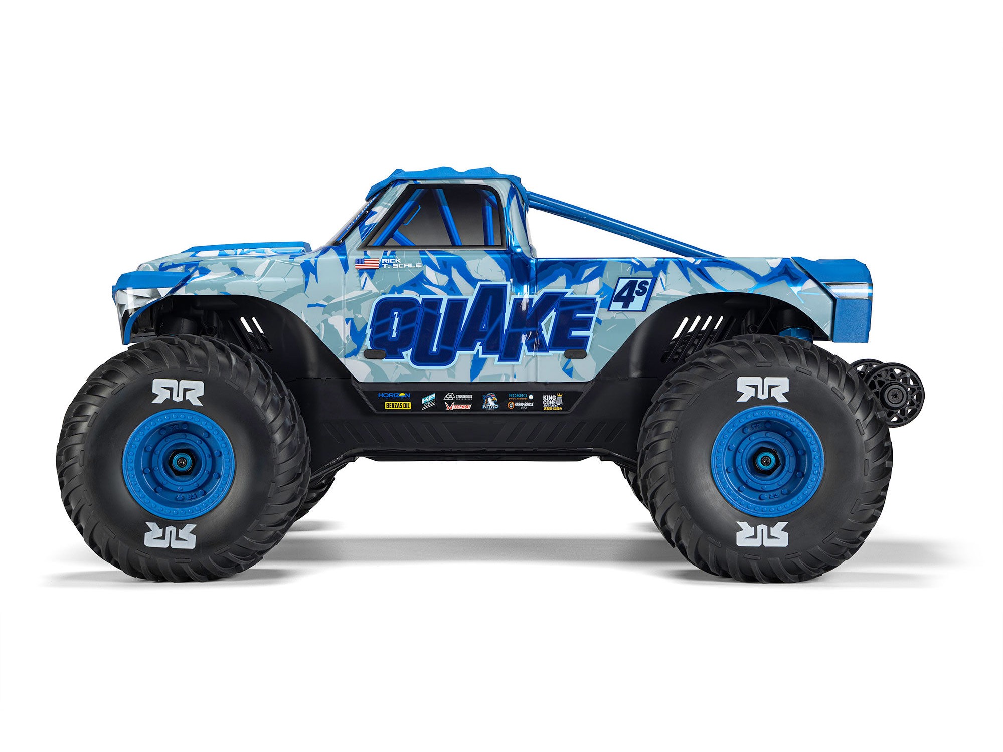 1/8 QUAKE 4S DSC 4X4 RTR Monster Truck, White/Blue-4
