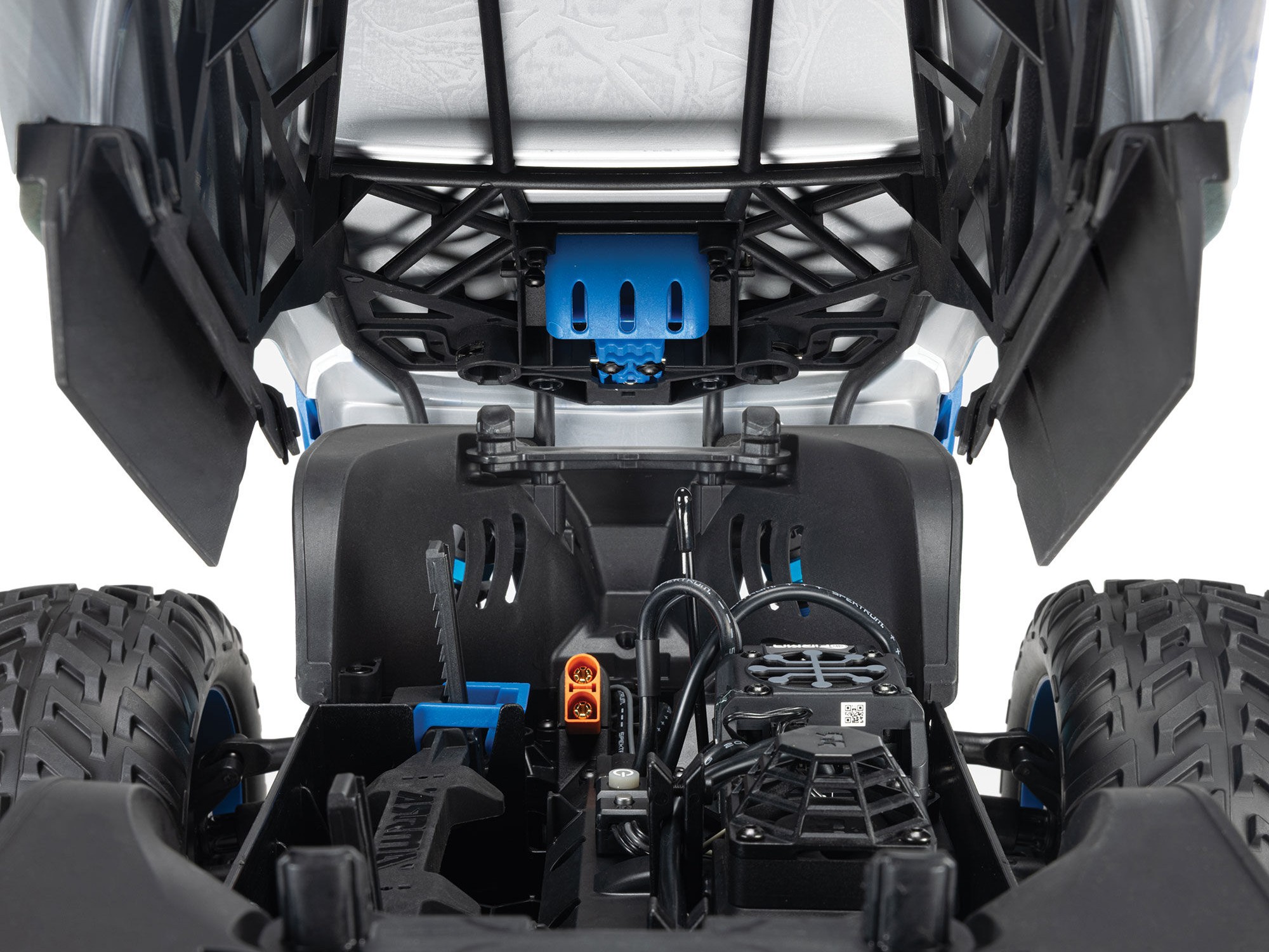 1/8 QUAKE 4S DSC 4X4 RTR Monster Truck, White/Blue-10