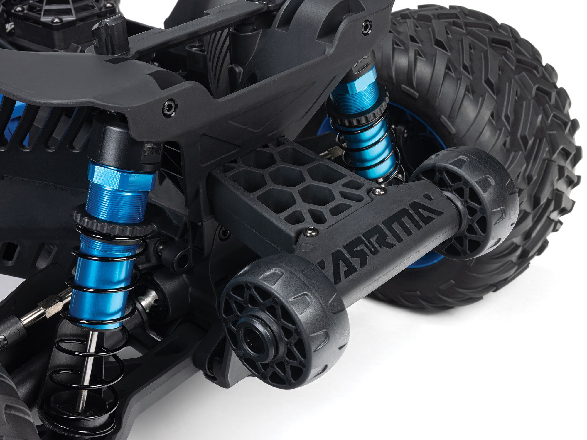 1/8 QUAKE 4S DSC 4X4 RTR Monster Truck, White/Blue-16