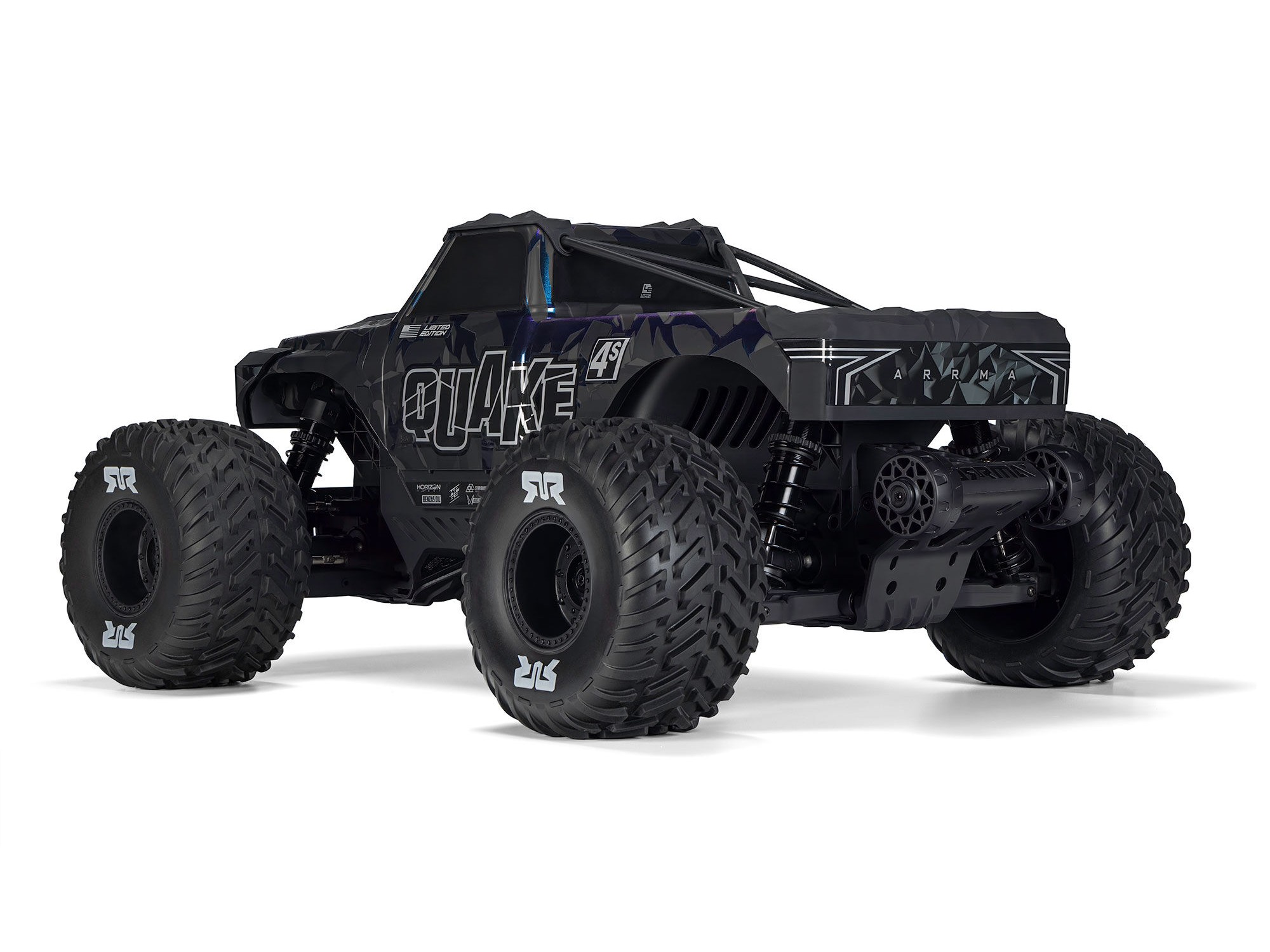 1/8 QUAKE 4S DSC 4X4 RTR Monter Truck, LE Black/Pearl-2