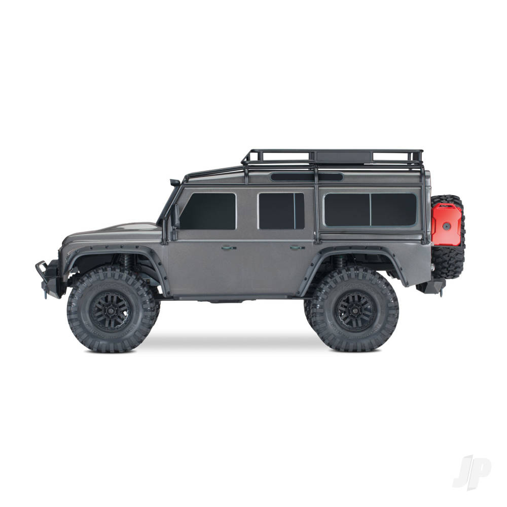 Traxxas TRX-4 Land Rover Defender 1:10 4X4 Electric Trail Crawler, Silver (+ TQi 4-ch, XL-5 HV, Titan 550, Clipless Body)-3