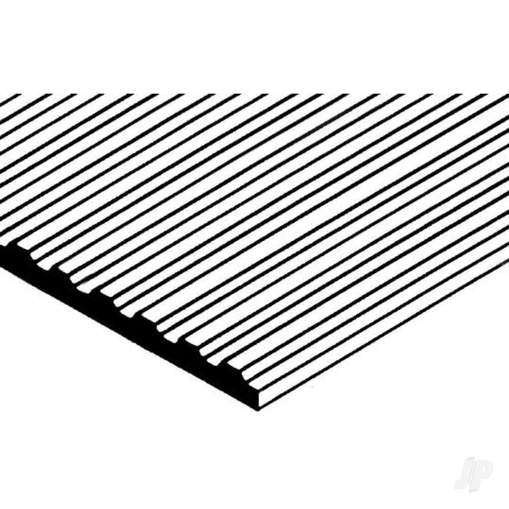 12x24in (30x60cm) Corrugated Metal Siding Sheet .040in (1.0mm) Thick .060in Groove Spacing (1 sheet per pack)-4
