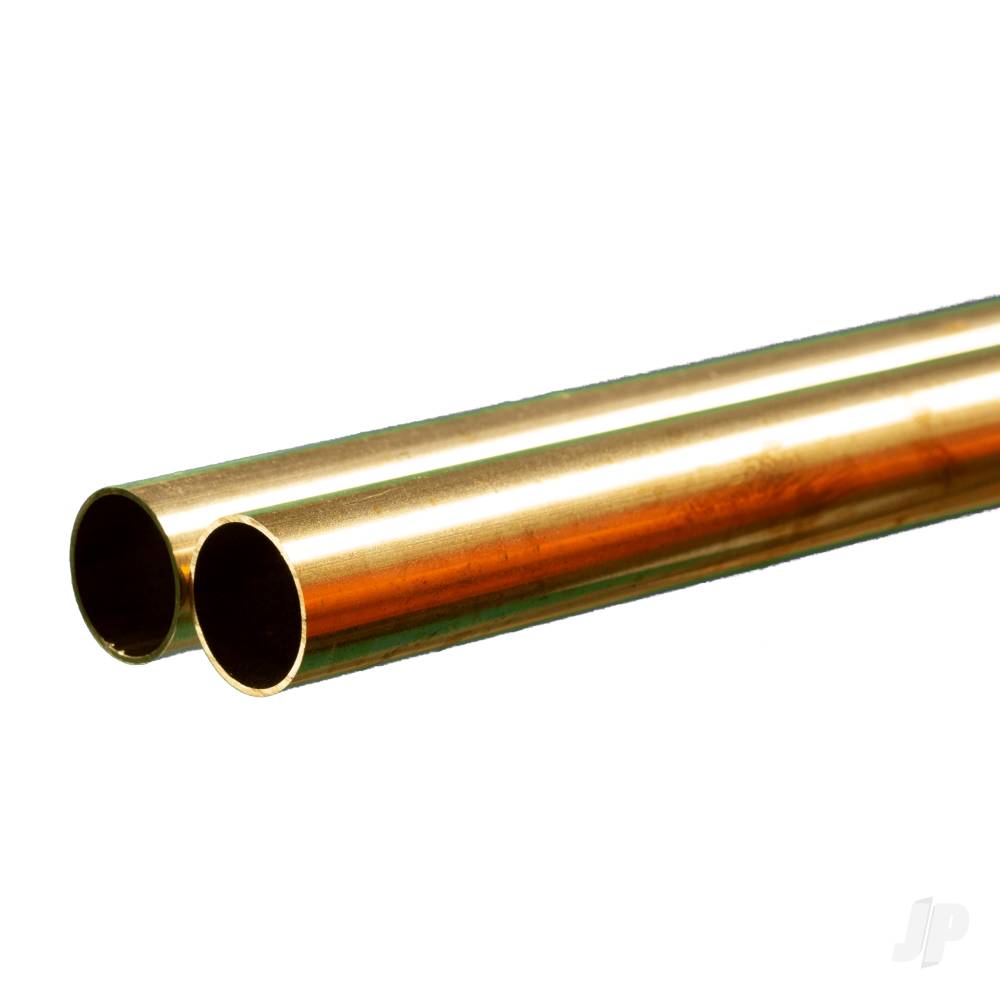 3/4in Brass Round Tube, .029in Wall (36in long) (Bulk Pack of 2 Items)