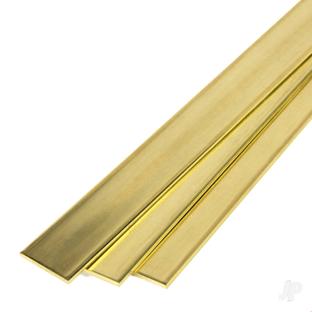 1in Brass Strip, .064in Thick (36in long) (Bulk Pack of 3 Items)-4