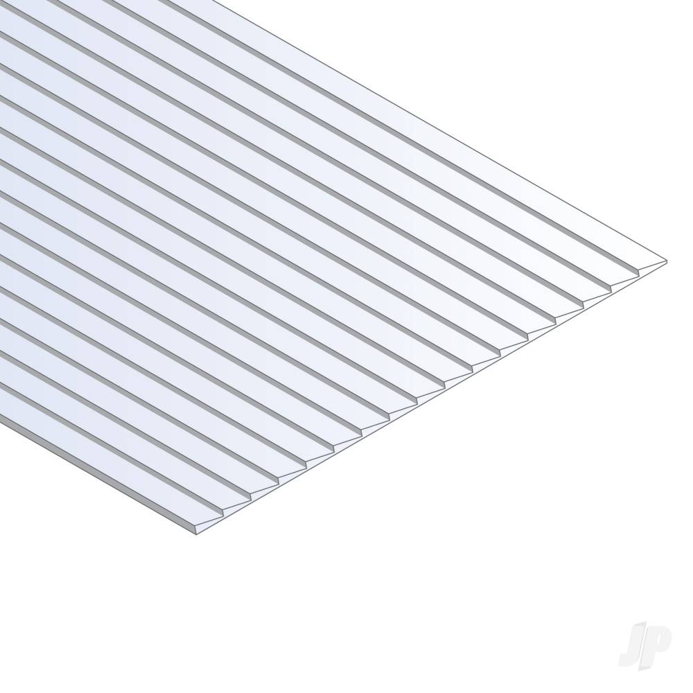 6x12in (15x30cm) Clapboard Siding Sheet .040in (1.0mm) Thick .030in Spacing (1 Sheet per pack)-3