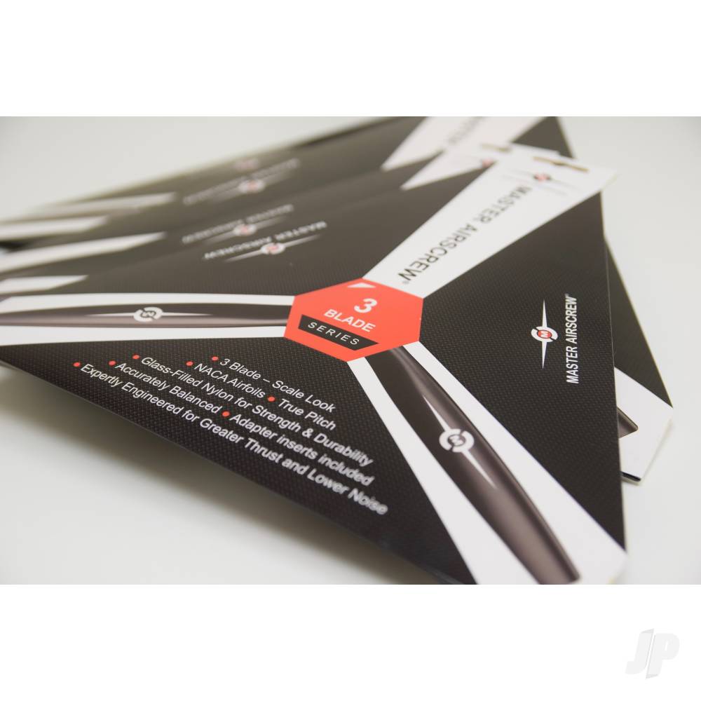 13x12 3-Blade Propeller Reverse/Pusher Black-8