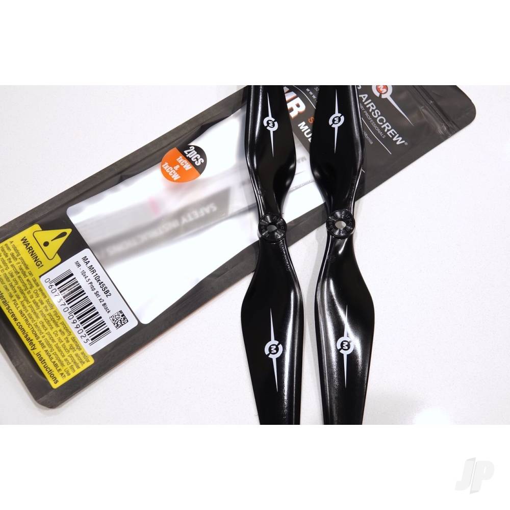 3MR Series - 3-Blade 9x4.5 Propeller (CW) Rev./Pusher Black-5