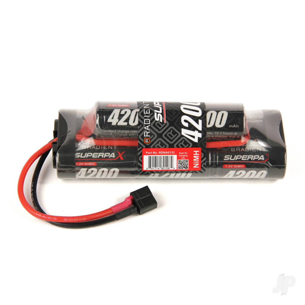 NiMH 9.6V 4200mAh SC 6-2 Hump, Deans (HCT)