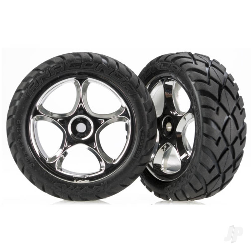 Traxxas Tyres & Wheels, Assembled Tracer 2.2in (2 pcs)