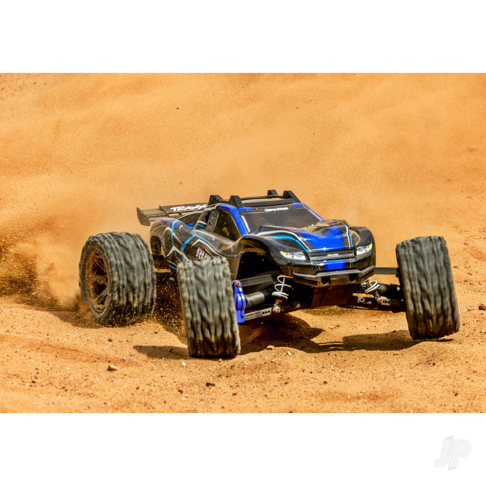 Traxxas Rustler 4X4 BL-2S 1:10 4WD RTR Stadium Truck, Blue (+ TQ 2-ch, BL-2S, 3300kV)-9