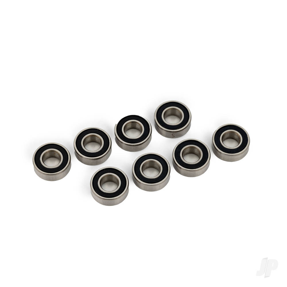 Traxxas Ball bearings, Black rubber sealed, stainless (5x11x4mm) (8 pcs)