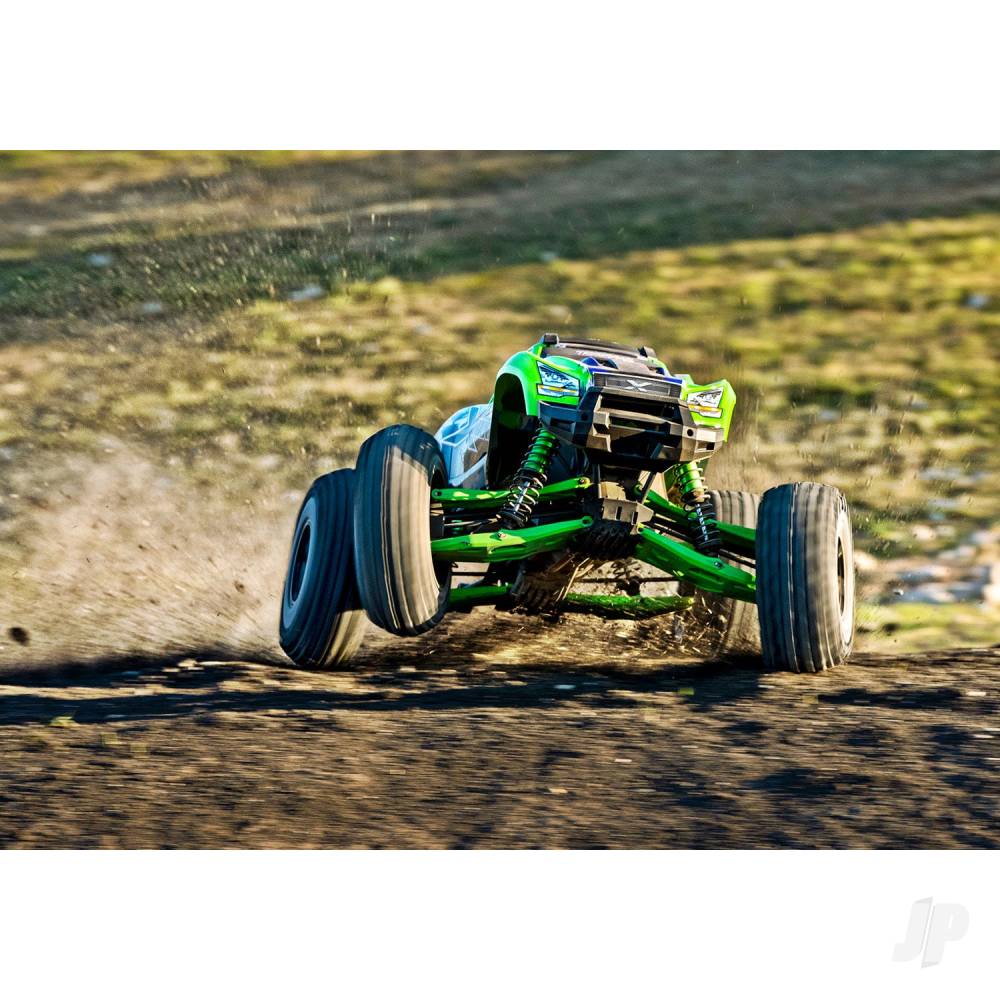 Traxxas Suspension kit, X-Maxx WideMaxx, Orange (includes front & rear suspension arms, front toe links, driveshafts, shock springs)-12