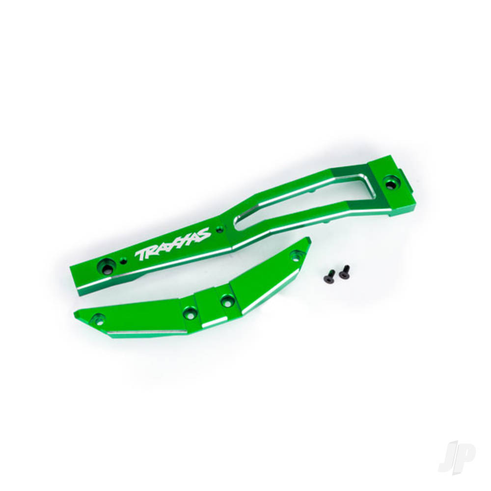 Traxxas Chassis brace, front, 6061-T6 aluminium (Green-anodised / 2.5x6mm CCS (with threadlock) (2 pcs)