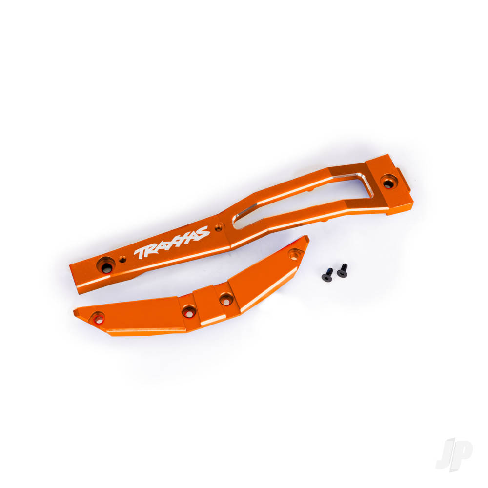 Traxxas Chassis brace, front, 6061-T6 aluminium (Orange-anodised / 2.5x6mm CCS (with threadlock) (2 pcs)