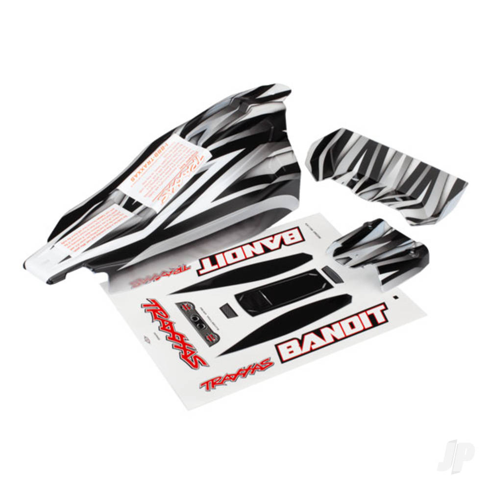 Traxxas Body, Bandit, ProGraphix (replacement for the painted Body. Graphics are printed, requires paint & final colour application) / decal sheet