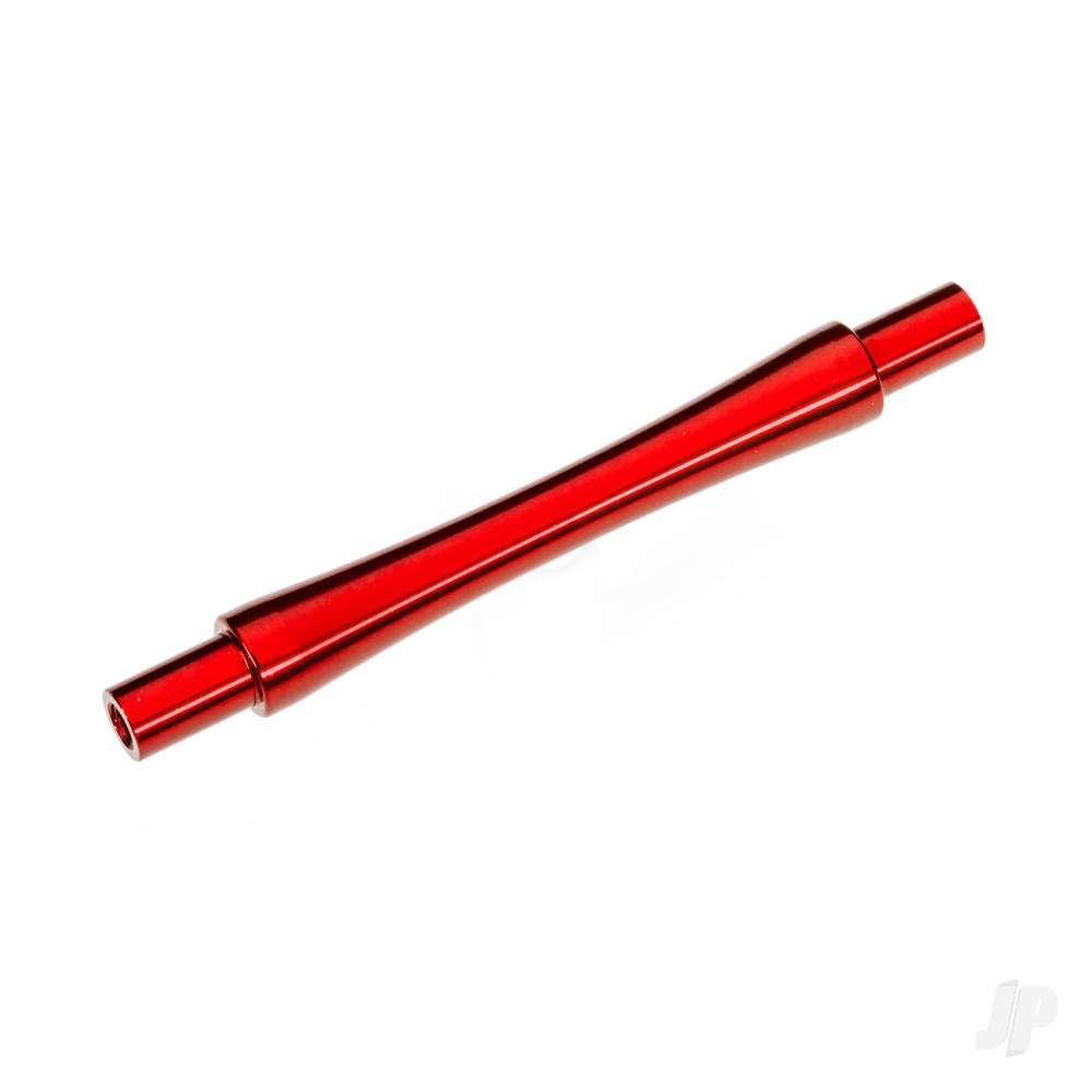 Traxxas Axle, wheelie bar, 6061-T6 aluminium (Red-anodised) (1pc)/ 3x12 BCS (with threadlock) (2 pc)