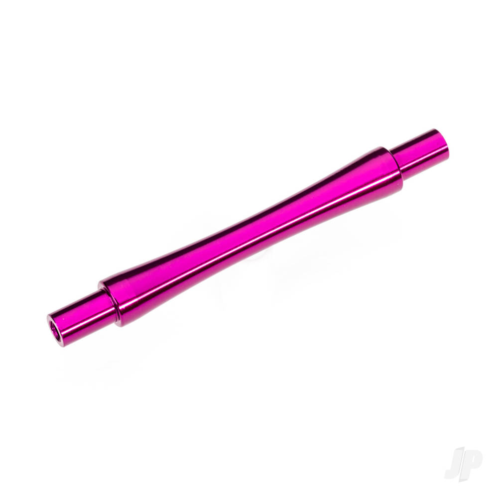 Traxxas Axle, wheelie bar, 6061-T6 aluminium (Pink-anodised) (1pc)/ 3x12 BCS (with threadlock) (2 pc)