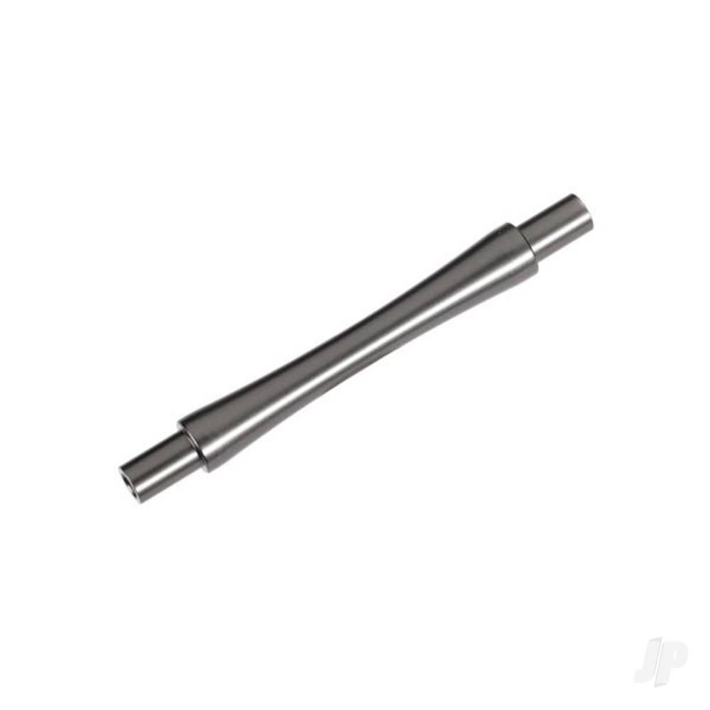 Traxxas Axle, wheelie bar, 6061-T6 aluminium (gray-anodised) (1)/ 3x12 BCS (with threadlock) (2)