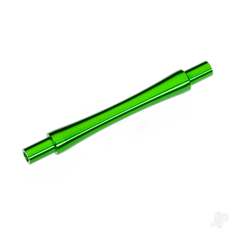 Traxxas Axle, wheelie bar, 6061-T6 aluminium (Green-anodised) (1pc)/ 3x12 BCS (with threadlock) (2 pc)