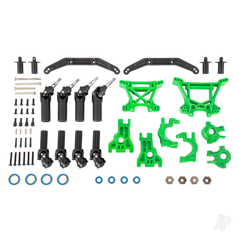 Traxxas Outer Driveline & Suspension Upgrade Kit, extreme heavy duty, Green