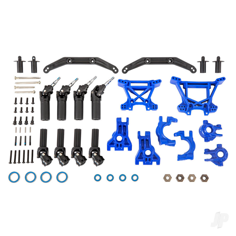 Traxxas Outer Driveline & Suspension Upgrade Kit, extreme heavy duty, Blue