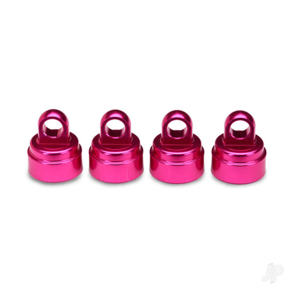 Traxxas Shock caps, aluminium (Pink-anodised) (4 pcs) (fits all Ultra shocks)