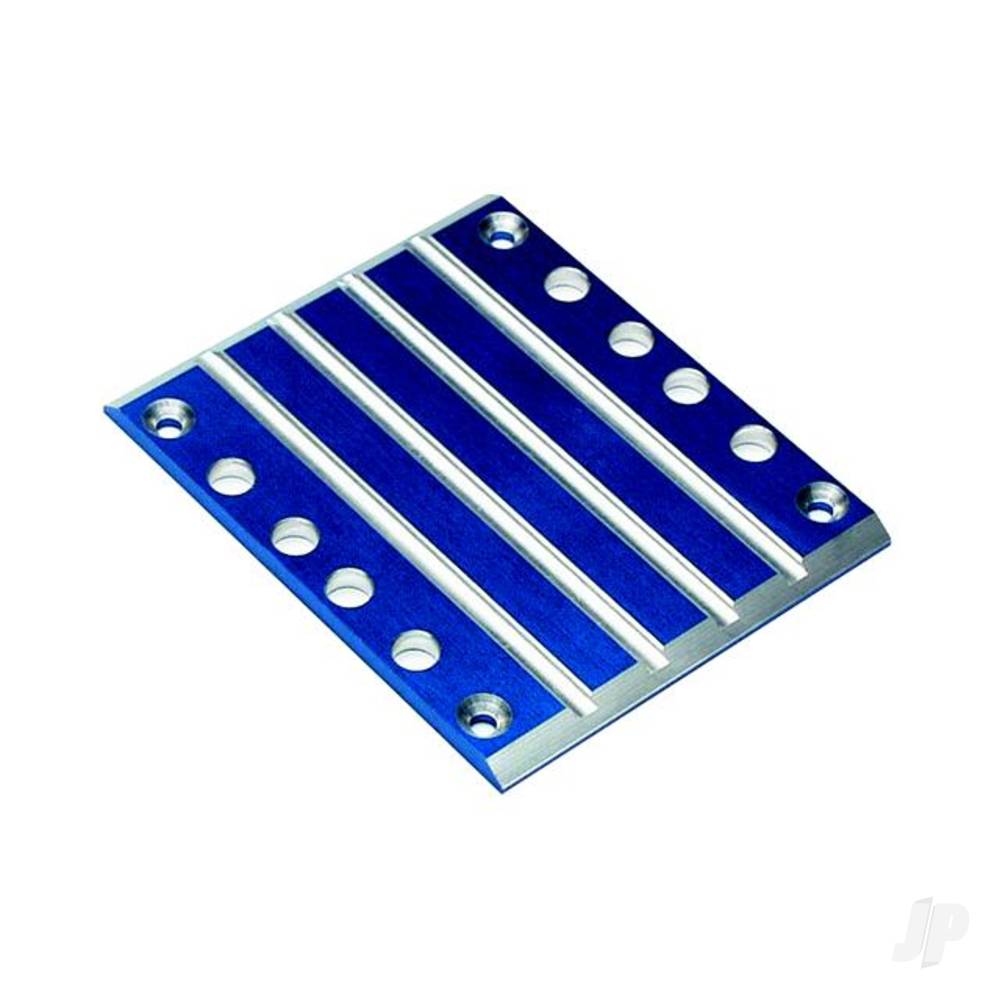 Traxxas Skid plate, transmission, T6 aluminium (Blue)