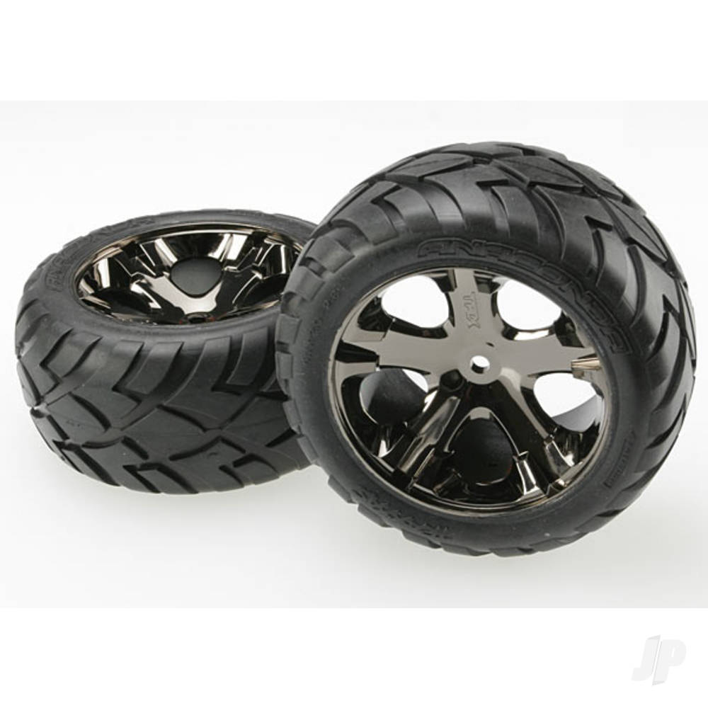 Traxxas All-Star Black-Chrome Wheels (Pair)