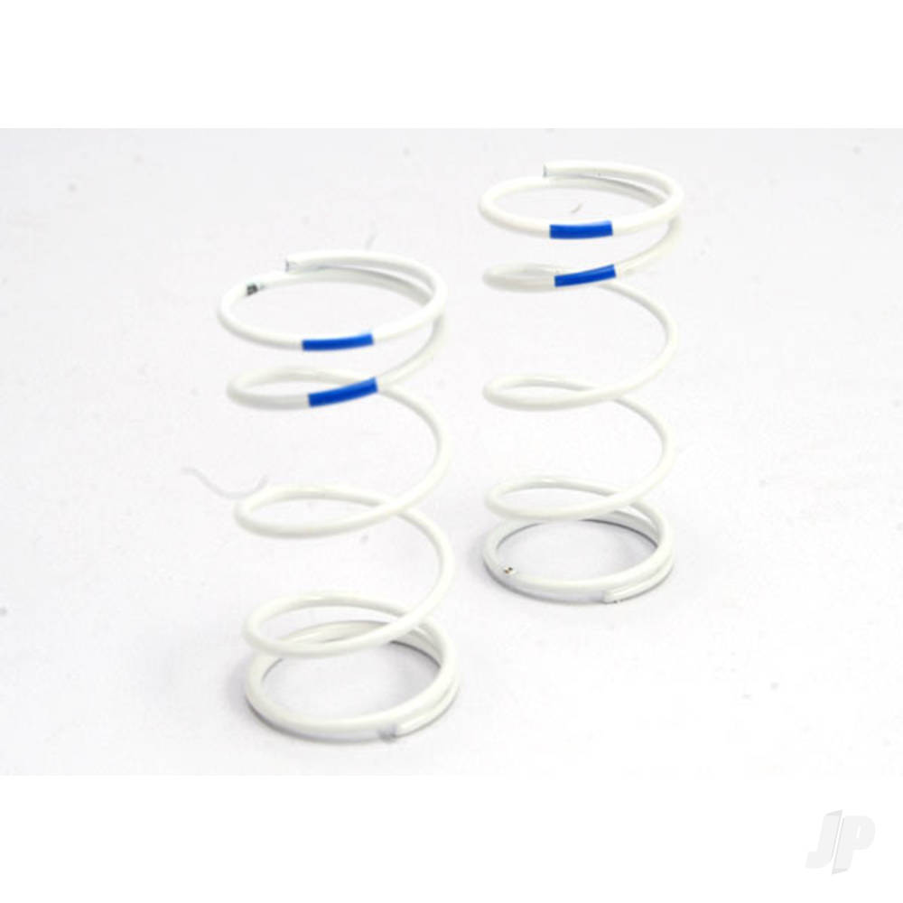 Traxxas Spring, shock (White) (GTR) (1.6 rate Blue) (1 pair)