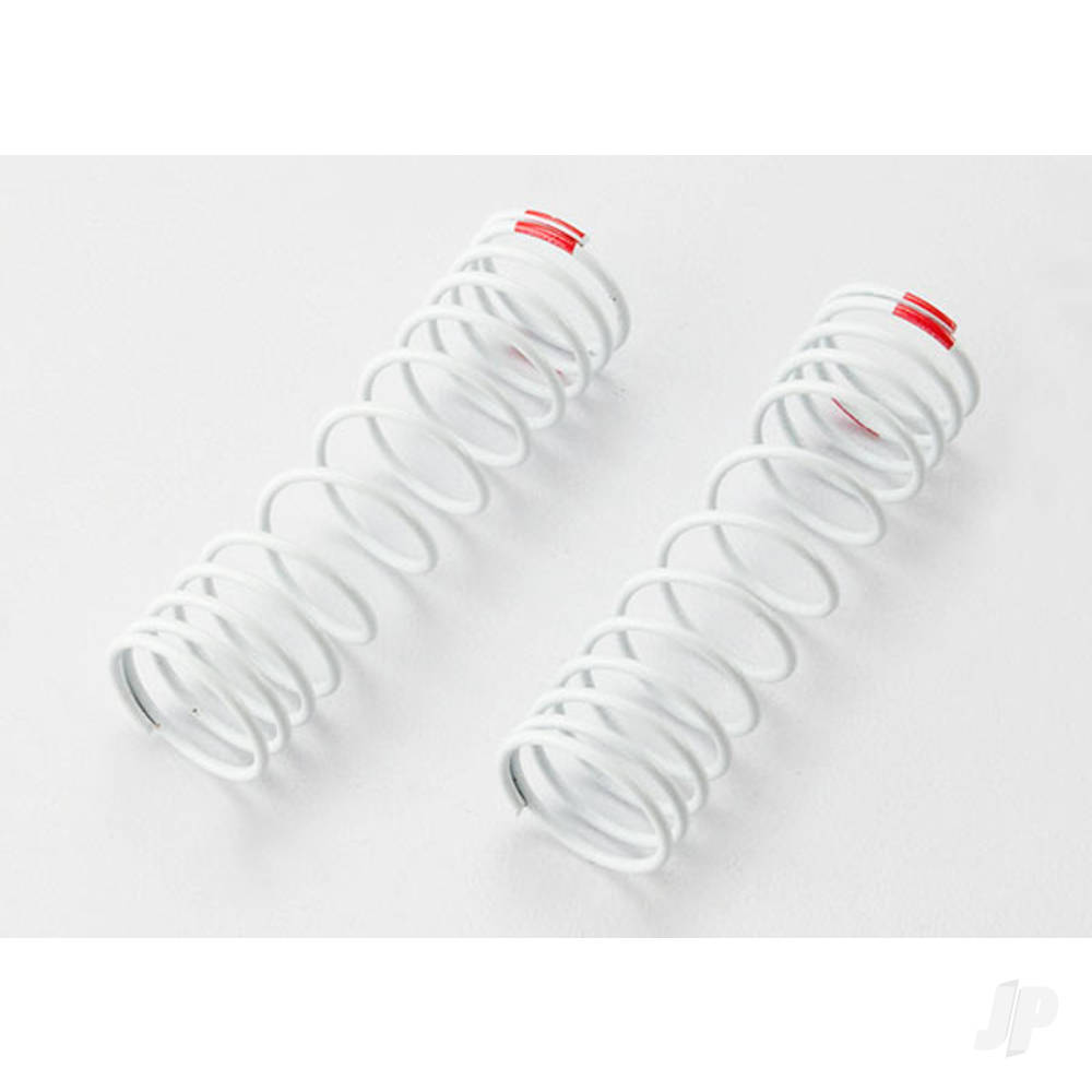 Traxxas Springs, Front (White) (progressive rate) (2 pcs) (fits #5862 aluminium Big Bore shocks)