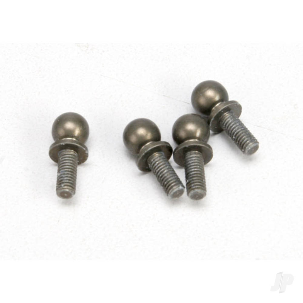 Traxxas Ball studs, aluminium, Hard-anodised, PTFE-coated (4 pcs) (use for inner camber link mounting)