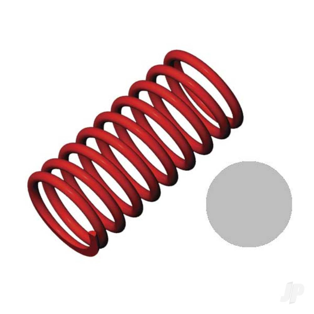 Traxxas Spring, shock (Red) (GTR) (4.9 rate Silver) (std. Front 120mm) (1 pair)