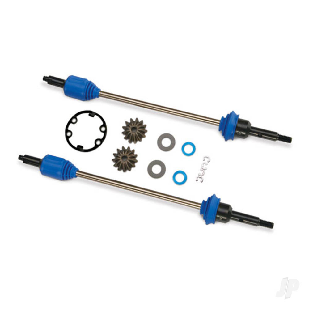 Traxxas Driveshafts, Jato (Steel constant-velocity) (assembled with inner and outer dust boots) (1 pair)