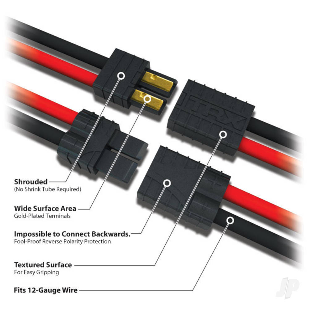 Traxxas Wire harness, series battery connection (NiMH)-2