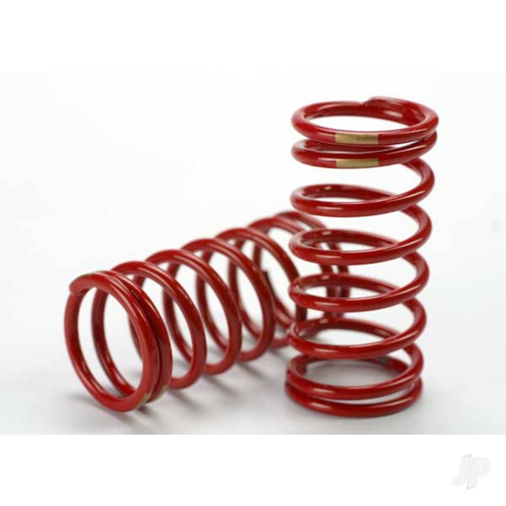 Traxxas Spring, shock (Red) (GTR) (3.8 rate Gold) (1 pair)