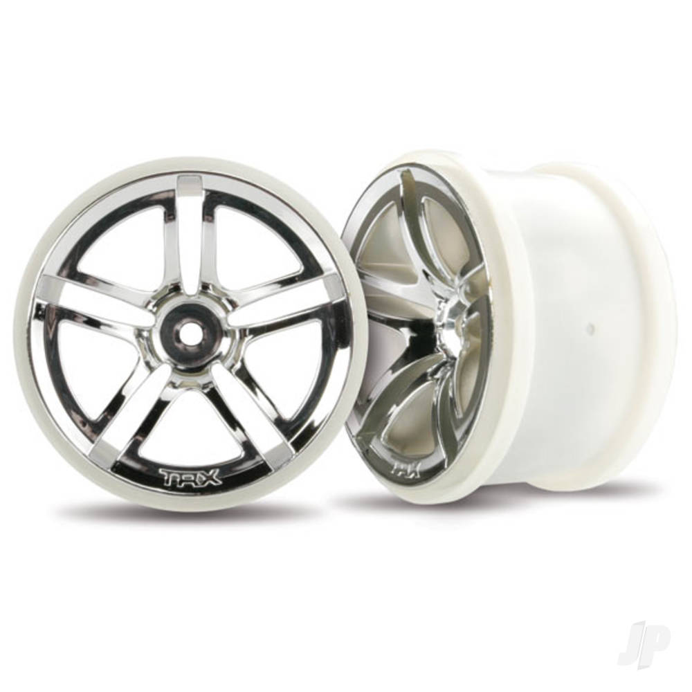 Traxxas Wheels, Twin-Spoke 2.8in (2WD Electric Rear) (2 pcs)