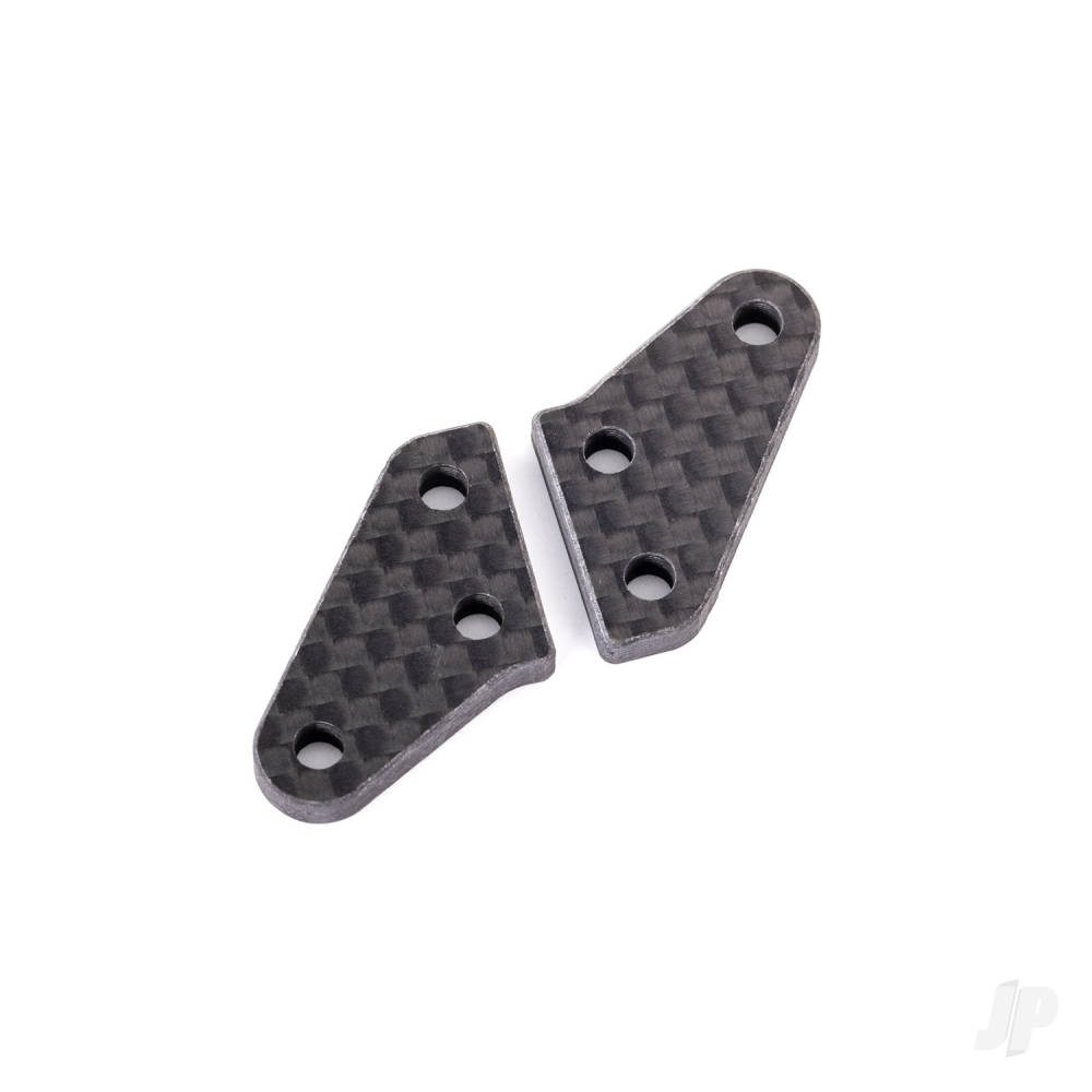 Traxxas Steering block arms, carbon fibre (2) (fits #9635 series & 9637 series steering blocks)